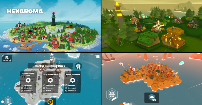 rogueducknet's tweet photo. Wholesome/Cozy island village builder game: HEXAROMA! 👨‍🌾

Build cozy atmospheric villages on an island, take care of your villager hexlings &amp; chill!

Play the free demo &amp; Wishlist on Steam! 👇🏕️
https://t.co/lTBbvuBVhT