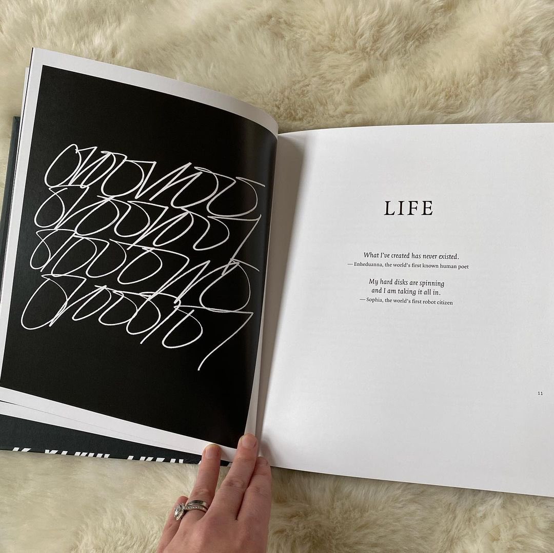 sashastiles's tweet image. 3 years ago today, #Technelegy was published in the U.K. — a strange collection of poems as words, images and code, co-authored with my AI alter ego. A manifesto in verse about our increasingly post-human condition, the thrill and peril of a world on the brink of existential