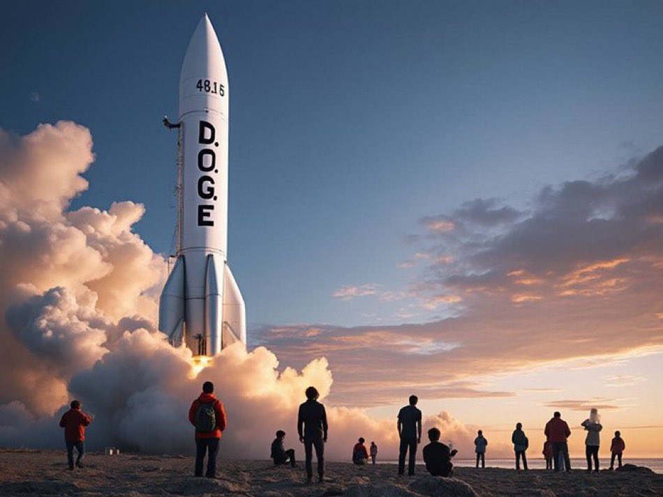 $DOGE 
#DeptOfGovEfficiency 

Day 17

ATH: $100mil+
Current MC: $36mil
Holders: 46,000+
TG members: 9,500+
Supply: 9.9mil coins (u do the math)

CA: 9TY6DUg1VSssYH5tFE95qoq5hnAGFak4w3cn72sJNCoV

#DOGEonSOL  Ready to launch again