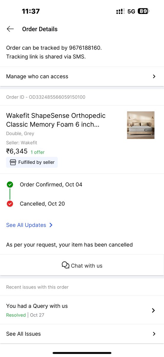 Prakkudear's tweet photo. This is regarding #Booking Id OD332485566059150100 in #Flipkart  I have raised the #return request and also #refund accepted but still #refund not received and tried reaching customer care but #noresponse 
#worstservice 
#fraud 
@flipkartsupport 
@Flipkart 
@FlipkartSellers https://t.co/Dalmo1CJvX