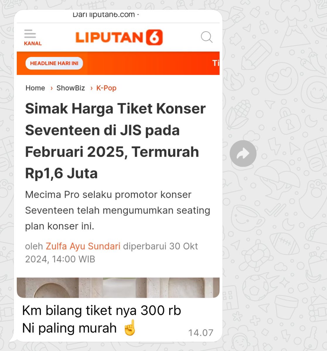 onewoorchive's tweet photo. guyss kaget bgt mama ku chat gini😭😭 tapi lucu sihh wkwkwk😭 https://t.co/bvnBOlfk47