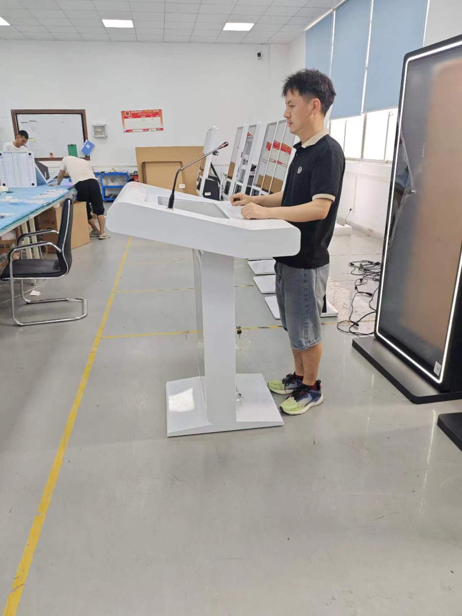 stellazheng89's tweet image. Digital Podium with 21.5&apos;&apos; multi touchscreen and 32&apos;&apos; LCD advertising screen use for meeting rooms, and lecture halls
#digitalpodium #digitallectern #interactivepodium #interactivelectern #podium #meetingroom #lecturehalls #touchscreen 
008613714376779;
stellazheng@dedikj.com.