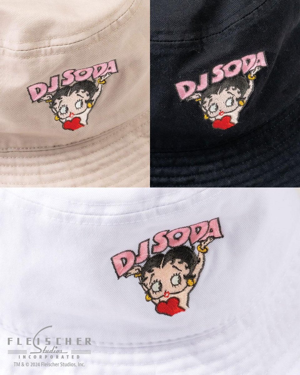 niji online storeにて受注販売スタート！
nijistore.stores.jp

受注期間2024/11/15 17:00~11/29 23:59

BETTY BOOP™️×DJSODAコラボhat#2

Price;￥6,600(tax in)
Color:WHITE/BLACK/BEIGE
Size:S/M・L/XL

#djsoda 
#DJSODA 
#bettyboop 
#ベティちゃん