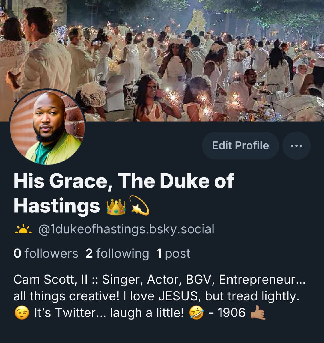 1DukeOfHastings's tweet photo. Alright!! Let’s see how this goes! Follow me https://t.co/K66klbYgQp