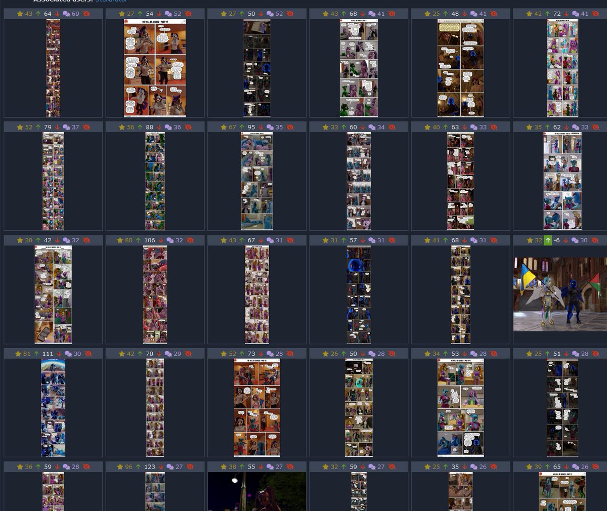 One of the things I really love about derpibooru is how it is honestly legit social media, at least if you use it that way. I get more real human engagement there than anywhere else. The past few years of my posts, sorted by total comments. Long threads with real discussions!