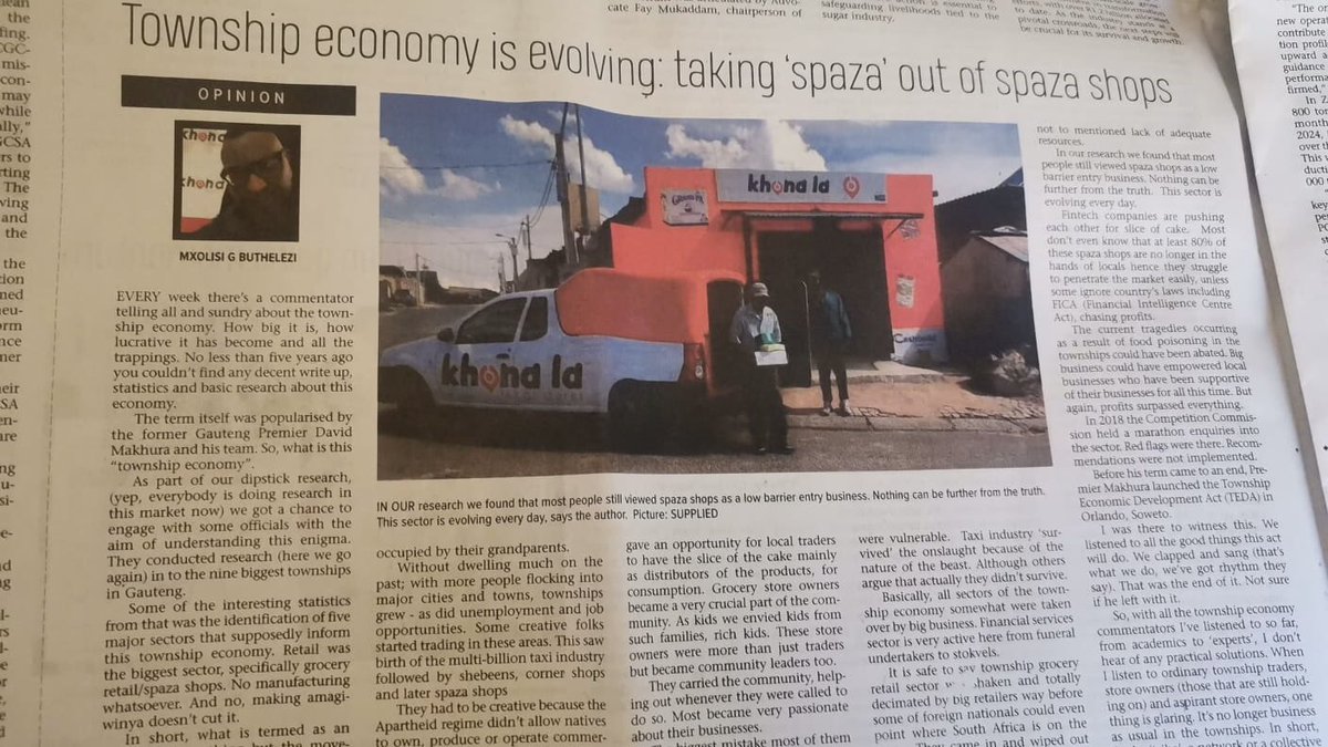 Spazashops are dead. Long live Community Convenience Stores. #BuyLocal #KhonaLa
