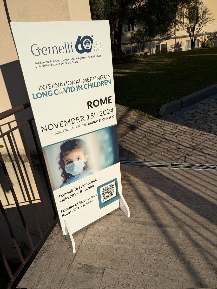 Une journée historique pour les enfants covid long 
Congrès international pédiatrique 15 novembre 2024 Rome 
Hôpital gemelli 
<a href="/surf4children/">Danilo.Buonsenso_Surf4Children</a>
<a href="/LCK/">LCK</a>
<a href="/BinitaKane/">Binita Kane</a> 
<a href="/apresj20/">ApresJ20 - Association Covid Long France</a> 
<a href="/Ecole_Oubliee/">Ecole et Familles Oubliées 🐝</a> 
<a href="/MillionsMissgFr/">Millions Missing France</a> 
<a href="/SammieFMc/">Sammie McFarland - See you over there 🦋</a> 
<a href="/resiapretorius/">Resia Pretorius</a> 
<a href="/LCKCanada/">Long Covid Kids Canada 🇨🇦🧡💛💚💙</a> 
<a href="/LckUsa/">LongCovidKidsUSA🇺🇲 🧡💙🧡</a>