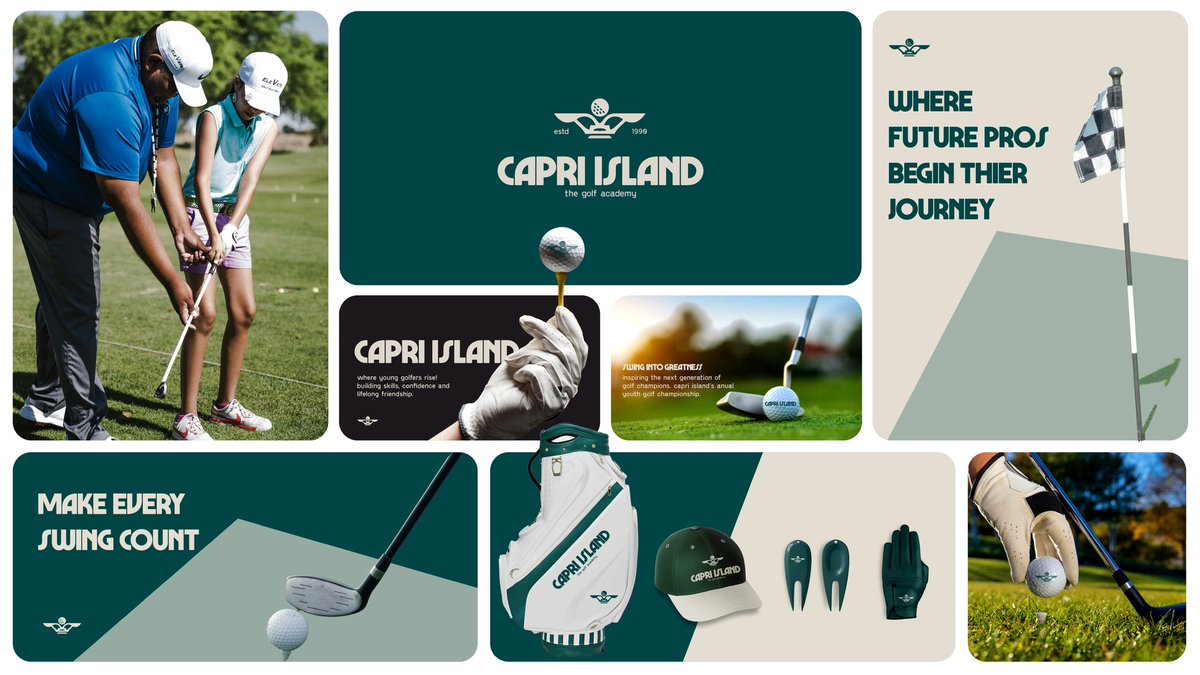 wartdesign_001's tweet photo. Three of four😁

Logo and visual identity for CAPRI ISLAND

A golf academy ⛳️ 

Taadaa🤗 https://t.co/NWNu4qN55T