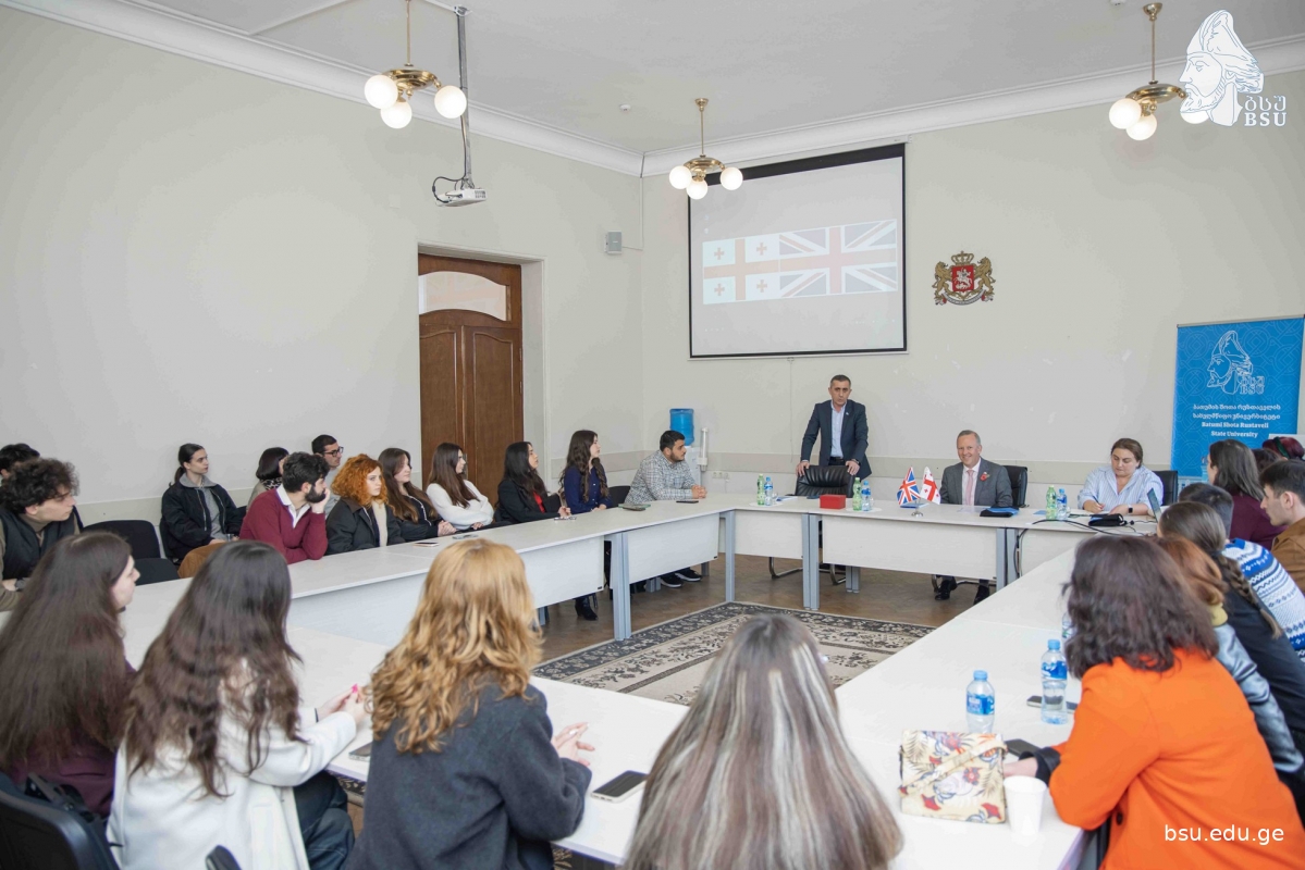 Batumi Shota Rustaveli State University (@bsubatumi) on Twitter photo 🇬🇪🇬🇧The British Ambassador to Georgia, Gareth Ward, visited Batumi Shota Rustaveli State University. The Ambassador, together with the Acting Rector of BSU, Merab Khalvashi, met with students participating in international exchange programs.
<a href="/UKinGeorgia/">UK in Georgia</a> #BSU 🇬🇪🇬🇧The British Ambassador to Georgia, Gareth Ward, visited Batumi Shota Rustaveli State University. The Ambassador, together with the Acting Rector of BSU, Merab Khalvashi, met with students participating in international exchange programs.
<a href="/UKinGeorgia/">UK in Georgia</a> #BSU