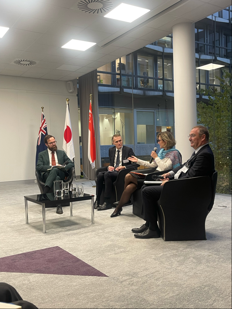James Baxter (@auswto) on Twitter photo The E-Commerce Joint Statement Initiative offers a predictable and stable digital economy as the first-ever baseline of digital trade rules with global reach.
Thank you Pascal Kerneis, Joanna Szychowska and <a href="/Koen_Verhelst/">Koen Verhelst</a> for a great discussion on the E-Commerce JSI this week. The E-Commerce Joint Statement Initiative offers a predictable and stable digital economy as the first-ever baseline of digital trade rules with global reach.
Thank you Pascal Kerneis, Joanna Szychowska and <a href="/Koen_Verhelst/">Koen Verhelst</a> for a great discussion on the E-Commerce JSI this week.