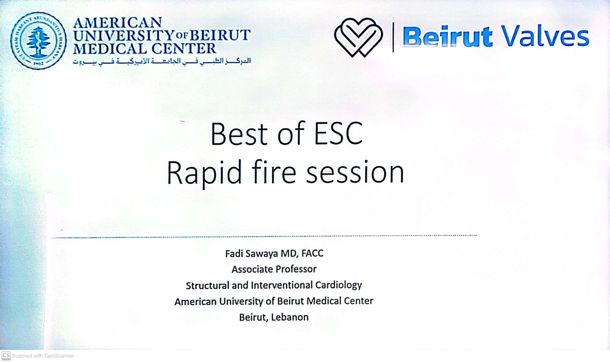 aubmc_cards_fel's tweet photo. 💥 Exciting insights from the #BestOfESC Rapid Fire session by Dr. Fadi Sawaya, Director of Structural Heart & Valve Program! 🚀 A deep dive into the latest in cardiology innovation and cutting-edge trials.#CardiologyFellows #HeartHealth #StructuralHeart #ESC2024 #Cardiology https://t.co/2FBOe44Fqq