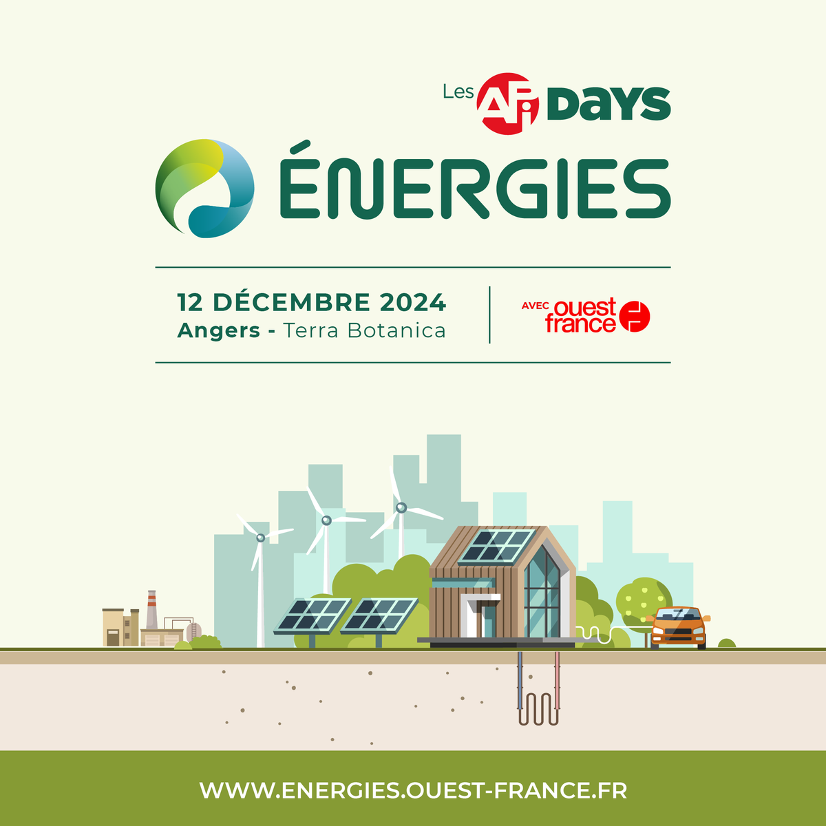 [SAVE THE DATE] 𝐋'API organise la première édition des LES API DAYS ENERGIES le 𝟭𝟮 𝗱𝗲́𝗰𝗲𝗺𝗯𝗿𝗲 au Parc Terra Botanica à Angers. 
𝗥𝗲́𝘀𝗲𝗿𝘃𝗲𝘇 𝗱𝗲̀𝘀 𝗺𝗮𝗶𝗻𝘁𝗲𝗻𝗮𝗻𝘁 𝘃𝗼𝘁𝗿𝗲 𝗽𝗹𝗮𝗰𝗲 : swll.to/DBDKD

#APIDAYSENERGIES24