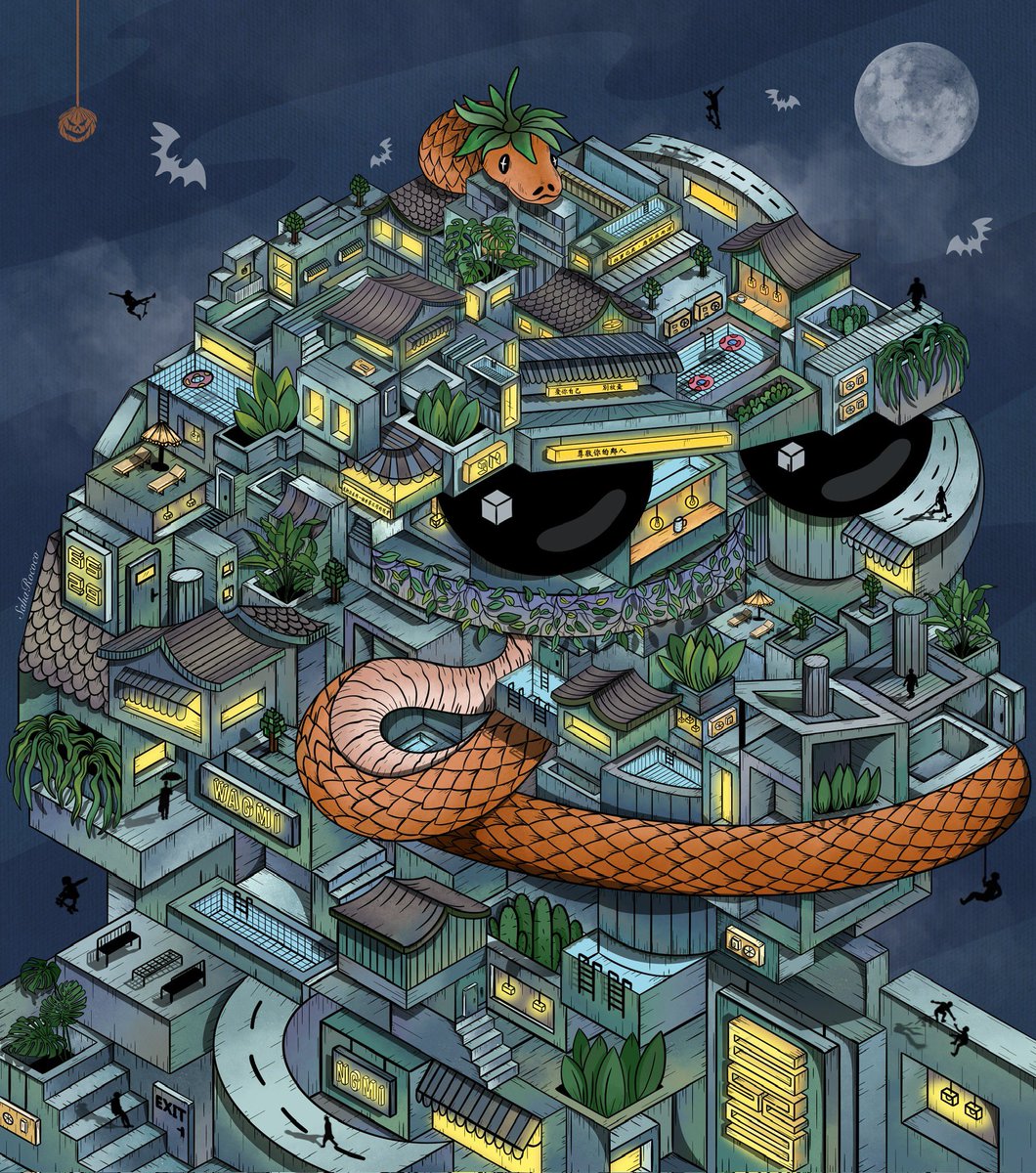 Spooky pepe

Digital illustration 
isometric style 
1/1

2Sol

$GNET