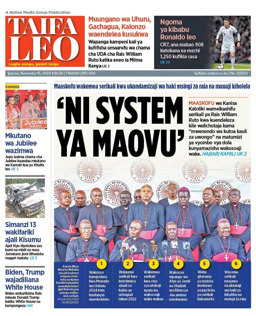 magwaz3's tweet photo. Catholic Bishops should be the official opposition now, they pinch where it hurts most. Imagine 30 response on one single statement? 😂 https://t.co/J52tJ6tp01