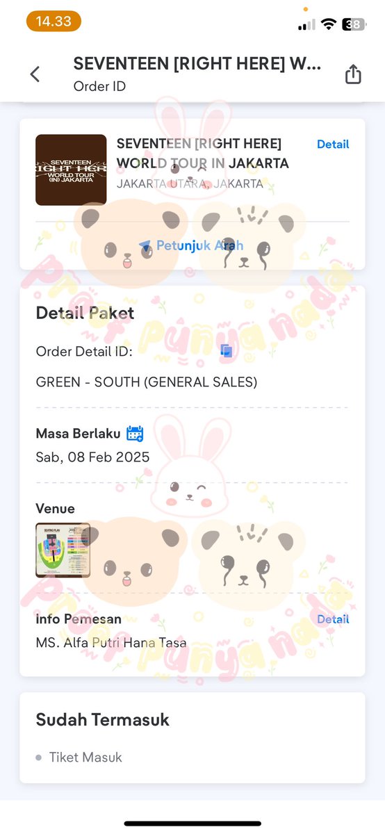chxscxke's tweet photo. (Help RT)

!! WTS / WANT TO SALE !!

SEVENTEEN RIGHT HERE IN JAKARTA

GREEN SOUTH : 2 TIX

✅ bisa dp kecil / cod venue
✅ general sale
✅ atas nama pribadi
✅ diurus sampai tiket fisik
✅ fee normal
✅ grup jastip

Alasan jual karena di cancel anak jastip 😭

more info ? DM 🥹 https://t.co/mqqm5GT5rb