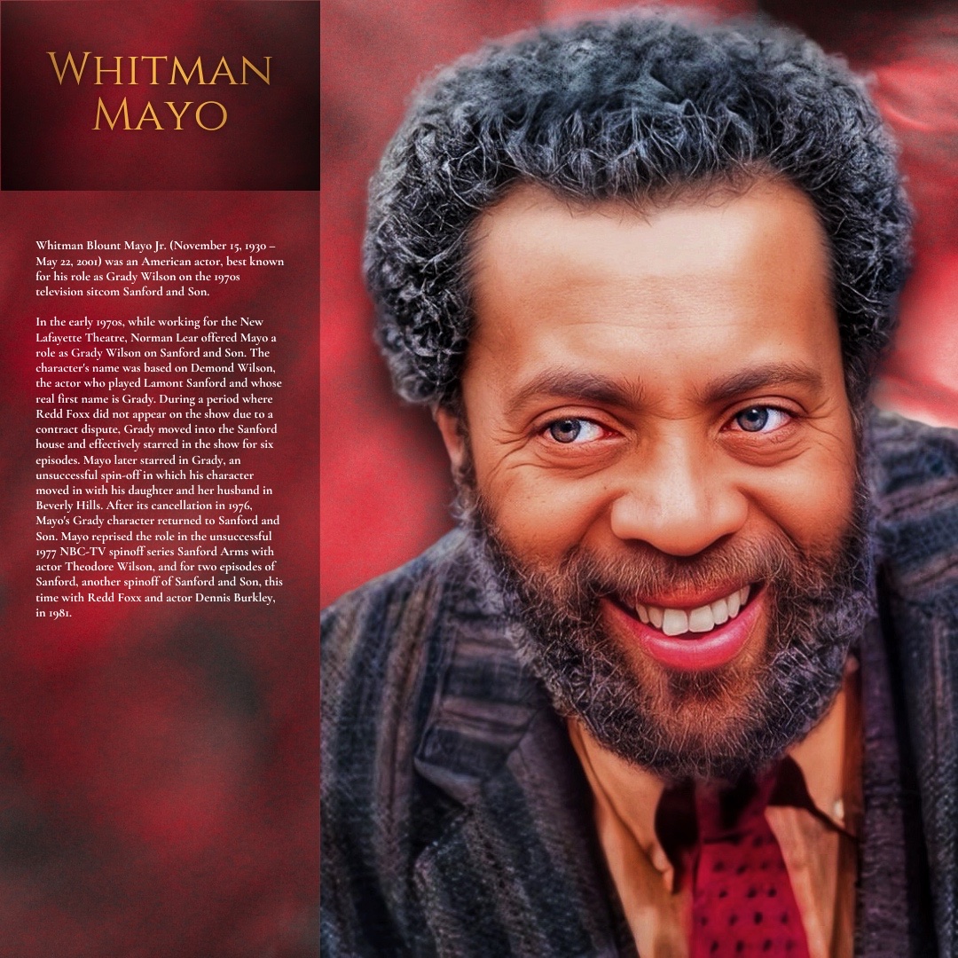 blackkudos's tweet photo. Remembering Whitman Mayo.  
https://t.co/xTADkv42Jj https://t.co/tLLslJyfc3