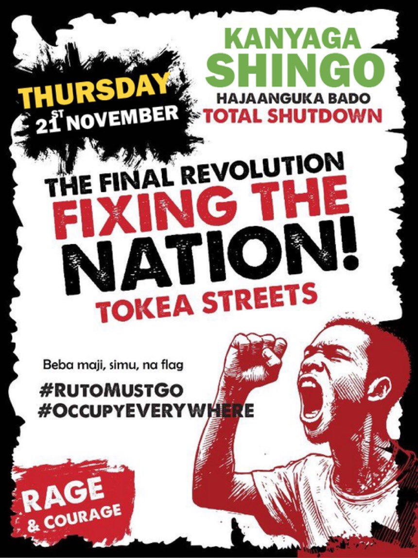 magwaz3's tweet photo. This time utatokea?

#OccupyParliament
#RutoMustGo https://t.co/2eeKqRcf58