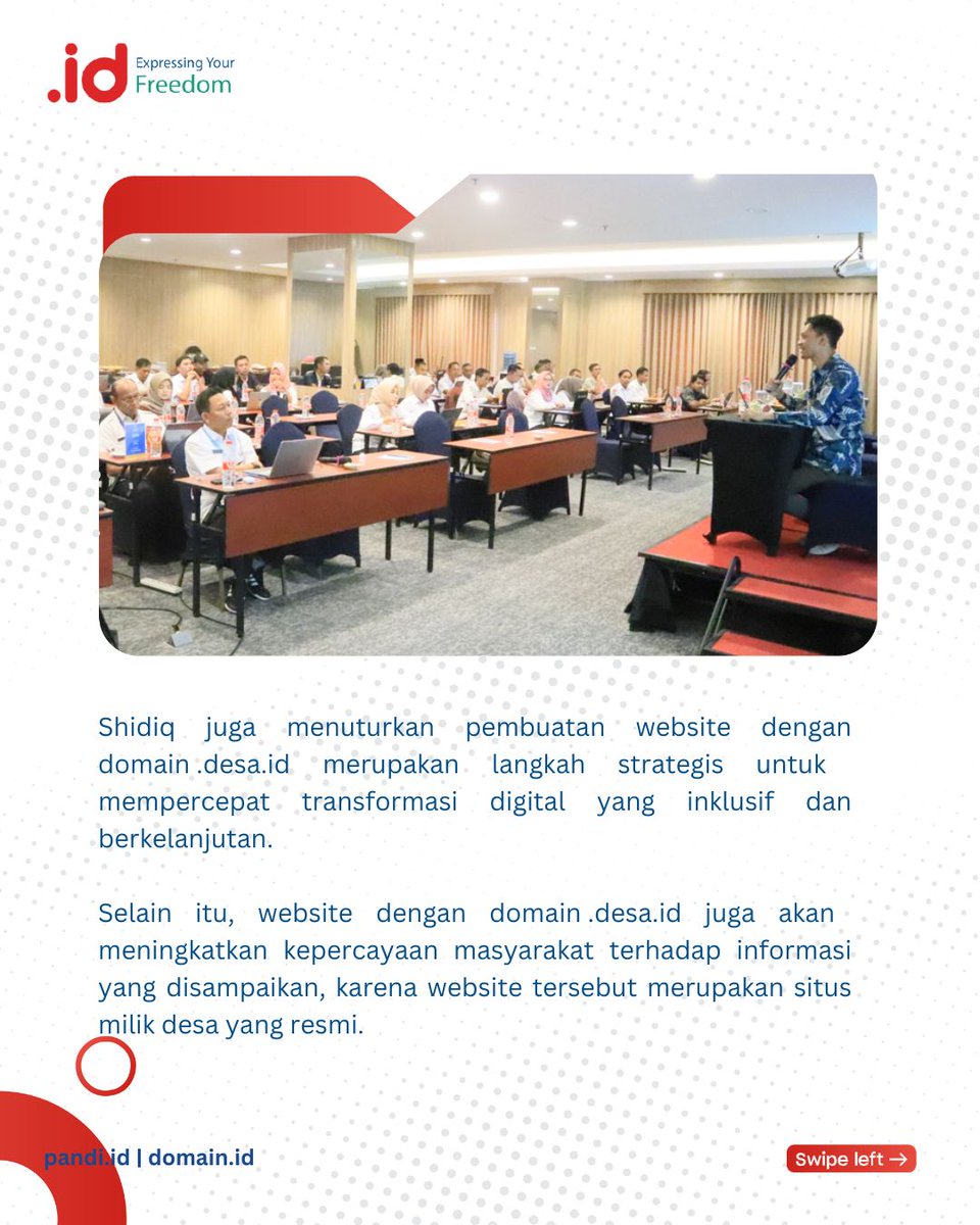 Pandi_ID's tweet image. PANDI bersama Dinas Komunikasi dan Informatika (Diskominfo) Kabupaten Tangerang menggelar sosialisasi dan bimbingan teknis terkait pemanfaatan website dan pembuatan domain desa.id 

#PANDI #PengelolaNamaDomain #LiterasiDigital #DigitalisasiDesa