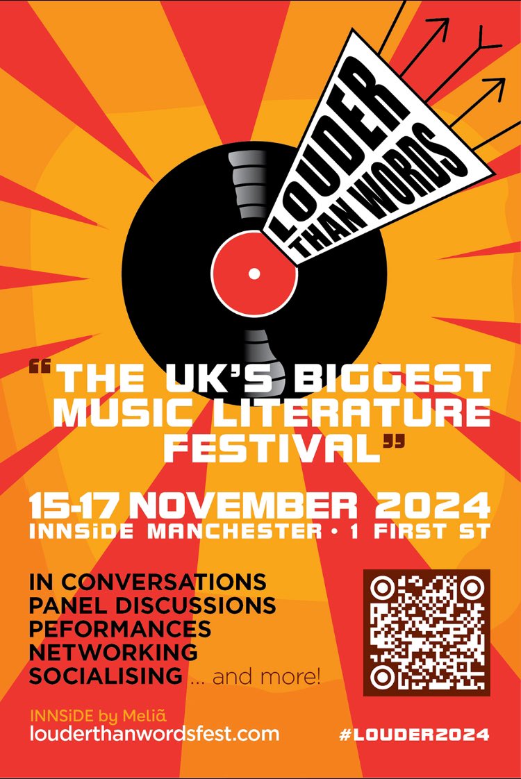 Lthanwordsfest's tweet photo. Yay! Let the fun begin! #Louder2024 starts TONIGHT @innsideuk #Manc
We have 10 #FridayNightPass left! 
Choose events inc @kidcongopowers @JonSavage1966 @sladeforlife @msmirandasawyer @DJPAULETTE our annual #ClubCulture panel with @DJWrong 
All Passes here: https://t.co/5NJimTanyq https://t.co/MEqfycCDyv
