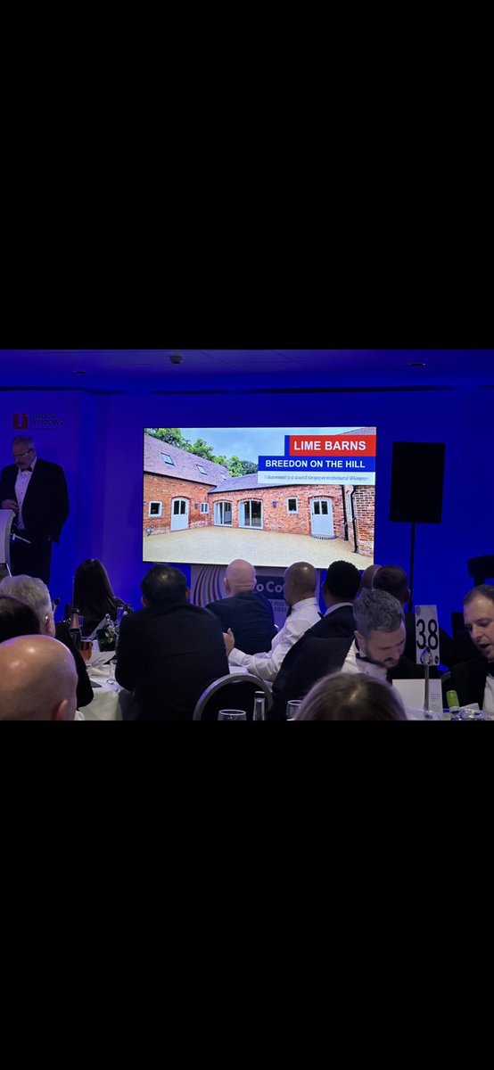 DGDesignLtd's tweet photo. Great night at the @ProConLeics Awards 2024 at the King Power stadium. Didn’t get the win this year but to be in the top 3 in the small residential category is an amazing achievement. Roll on next year #awards #awardwinning #design #construction #build #heritage https://t.co/tgQruusOF9