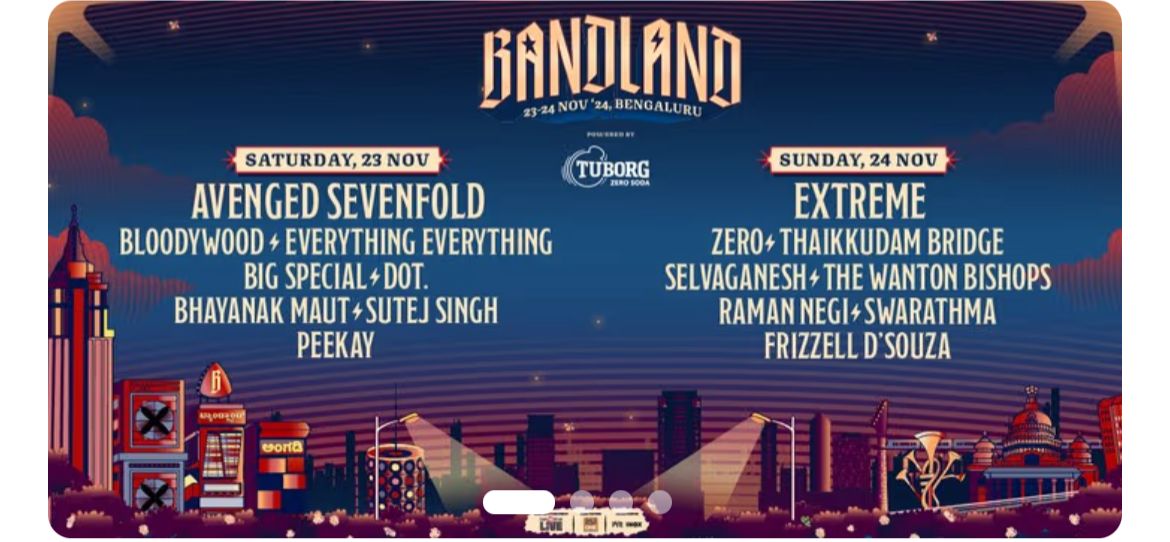 jain_beb's tweet image. Selling two tickets of Bandland that's happening in Bangalore next weekend. MRP is 10k for both days, selling for the same price. Let me know if anyone is interested. ✨