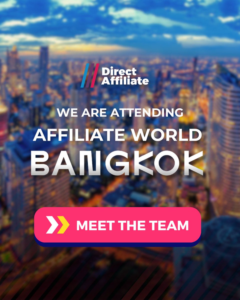 DirectAffNet's tweet image. 🌏 Exciting News! We&apos;re thrilled to announce that we&apos;ll be attending Affiliate World Asia in Bangkok, happening on December 4-5! 🎉

This is a fantastic opportunity for us to connect face-to-face with affiliates, industry experts, and professionals from all over the world. We…