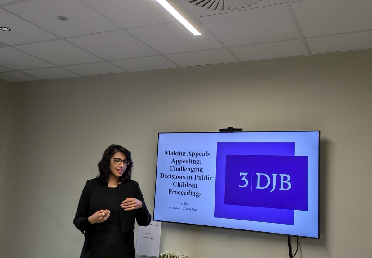 ThreeDJB's tweet photo. We were honoured to be hosted by Woodfines Solicitors to deliver a series of seminars to Buckinghamshire solicitors. Huge thanks to Shazia Haider-Shah for arranging it. 

Amy Stout spoke about appeals.
Ben Birtchnell spoke about Re K.
Matt Hellens spoke about his experience. https://t.co/mZVSm8ugoY