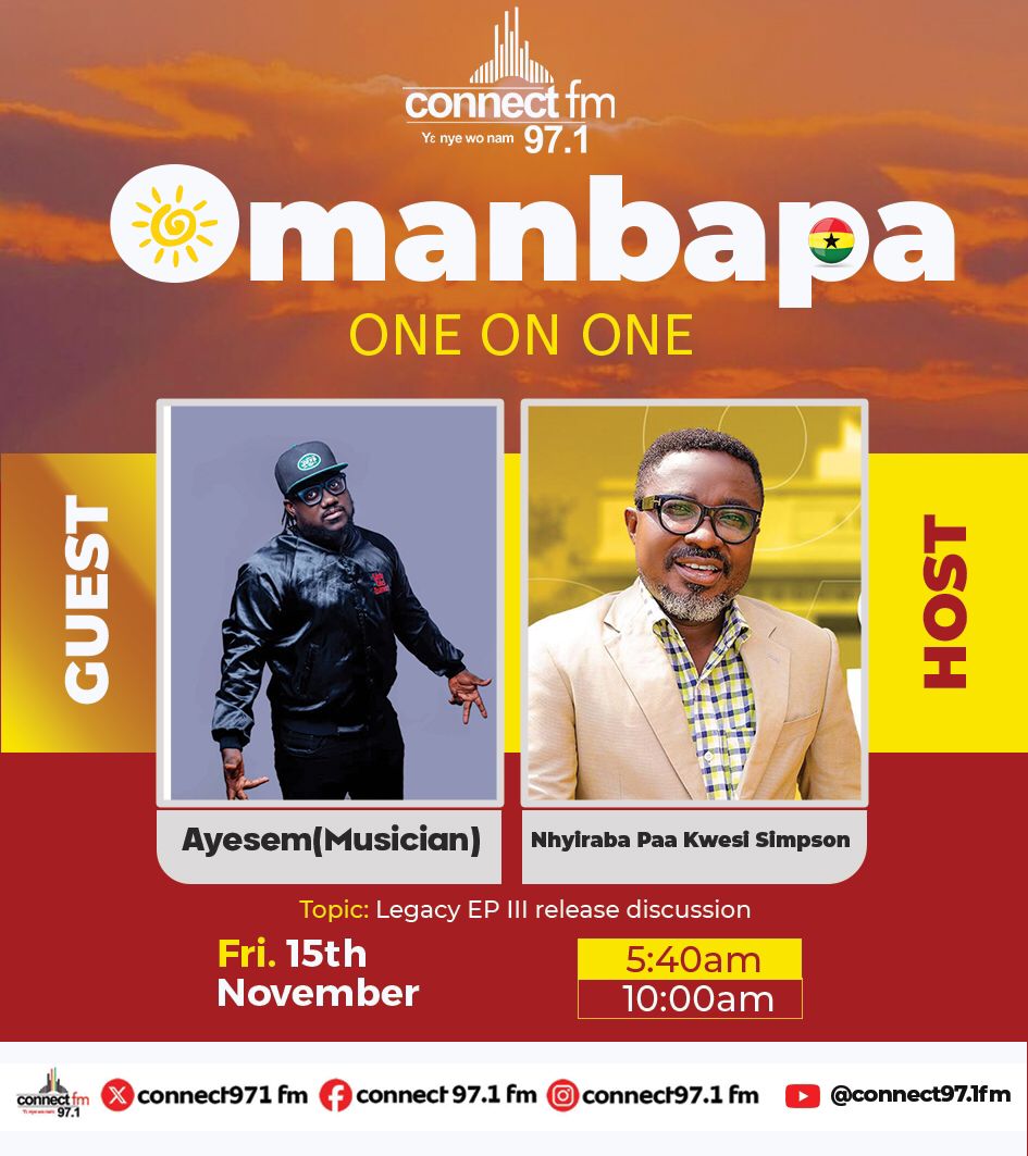 This morning 9am with uncle Paa Kwesi <a href="/Connect971fm/">Connect 97.1fm</a>