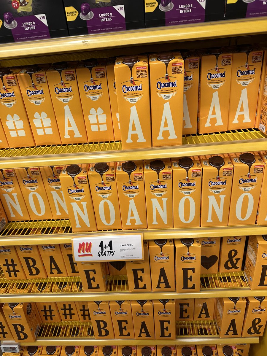 alle13fout's tweet photo. Bij de @JumboSupermarkt kun je nu extra goedkoop #Noano op je feestje krijgen !
#Chocomel https://t.co/T4zVbjajbk