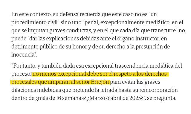 bouenmatrix's tweet photo. Me meo con el mensaje de Errejón al juez.

El fondo documental del CGPJ está repleto de casos con indicios evidentes de falsedad, que duraron años y años. Y él lo negaba.

Y ahora exige un trato "excepcional", distinto al del resto. Ahora exige que con él se den prisa. https://t.co/7RPR9G36b3