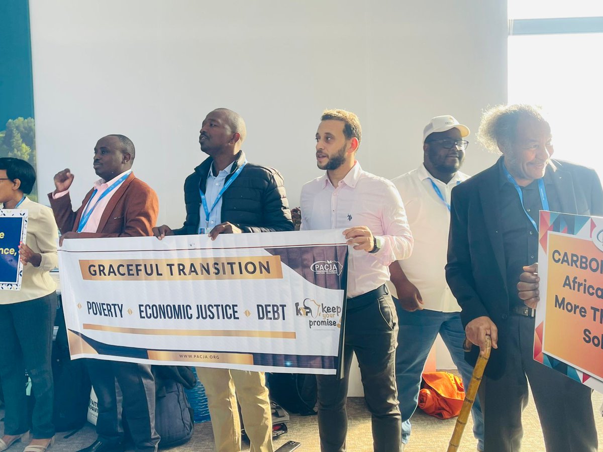 HeartsOfGreen's tweet photo. Today, we joined PACJA in Baku, demanding real action on climate finance, energy access, and adaptation. No more empty promises—Africa needs a #COPOfAction to address the crises impacting Chad, Benin, Nigeria, Kenya, and beyond. 🌱💚

#COP29Baku  #ClimateAction  #ClimateJustice https://t.co/dTkmcC6oyT