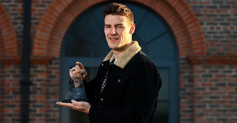 officialgaa's tweet photo. Gaelic Writers' Association Football Personality of the Year, Niall Grimley of @Armagh_GAA, reflects on what he describes as a "roller coaster year" of triumph and tragedy. #GAABelong