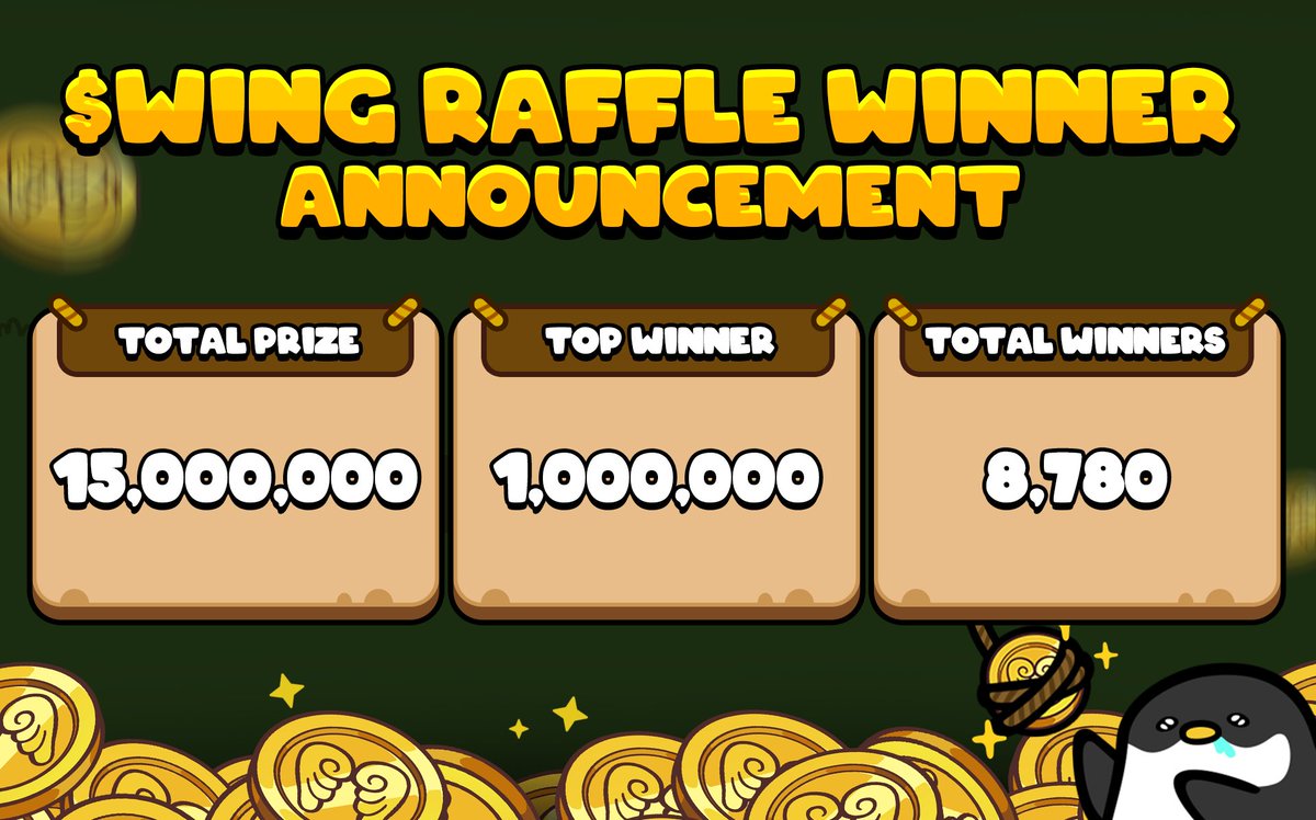 The winners of the 15M $winG raffle and 20K USDT Invite-a-Friend Contest are here.

To find out if you made the list, check your SQUAD bot. $winG rewards can be claimed in-game.

And if you won, we want to see it. Drop a snap and read below 👇