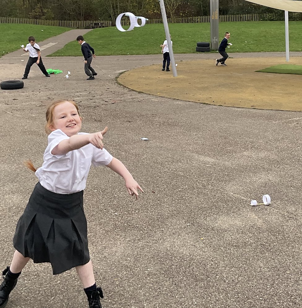 Messy science was a flying success, here are the children with their impossible paper aeroplanes! <a href="/CroxtethC/">CroxtethCPS</a>