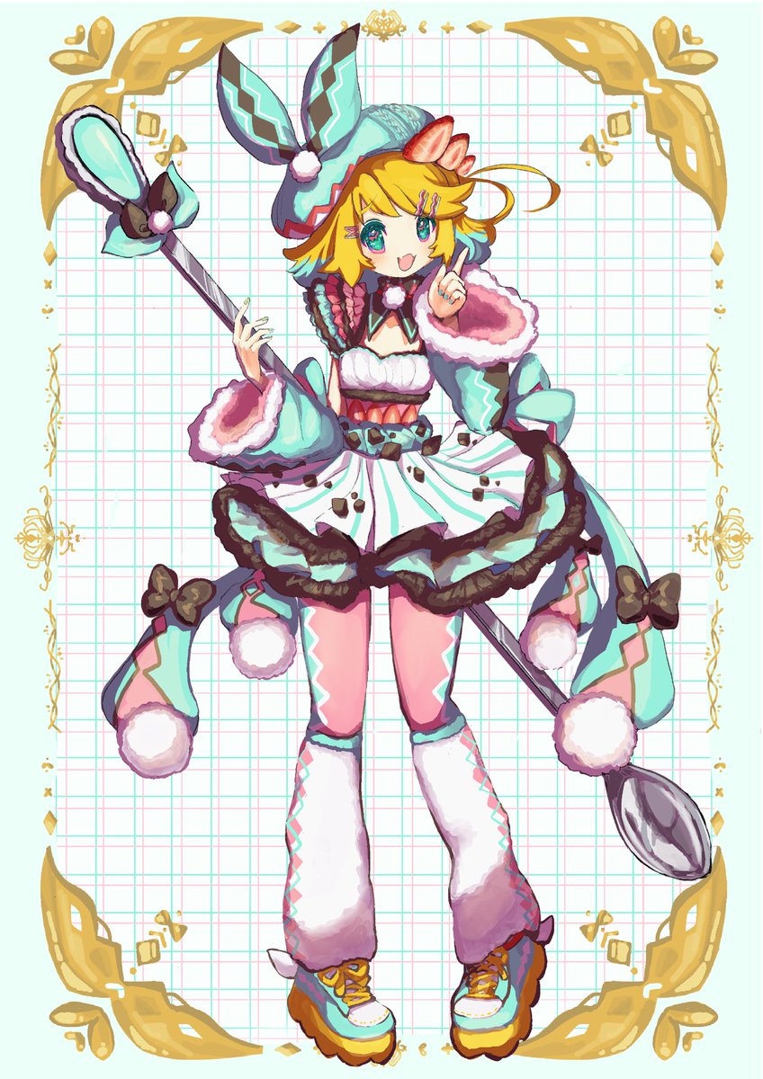 wjm153kidayo's tweet photo. #グッスマイラコン０２リン 
#鏡音リン
チョコミントリンちゃん！！ https://t.co/Docd5vJ1wx