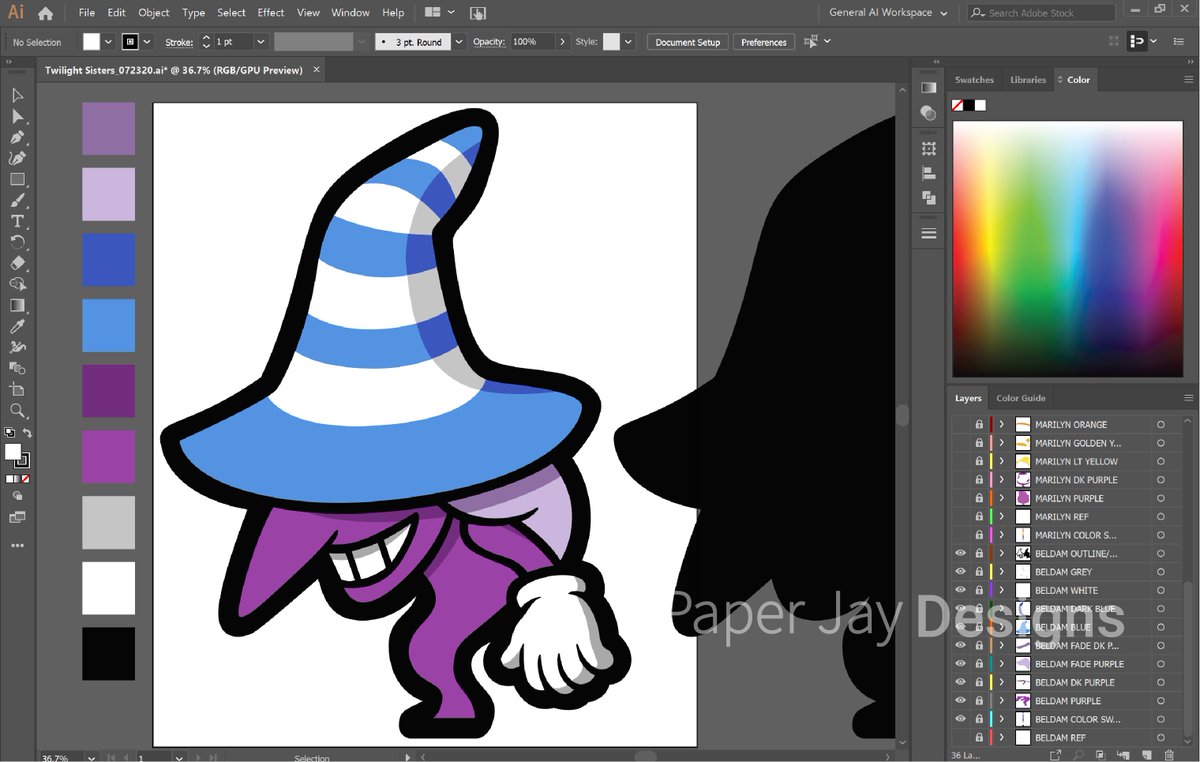 PaperJayDesigns's tweet photo. Here's an update to the progress on #Beldam's vector layers. Sometimes simplicity is key! https://t.co/FOjhNR9PER