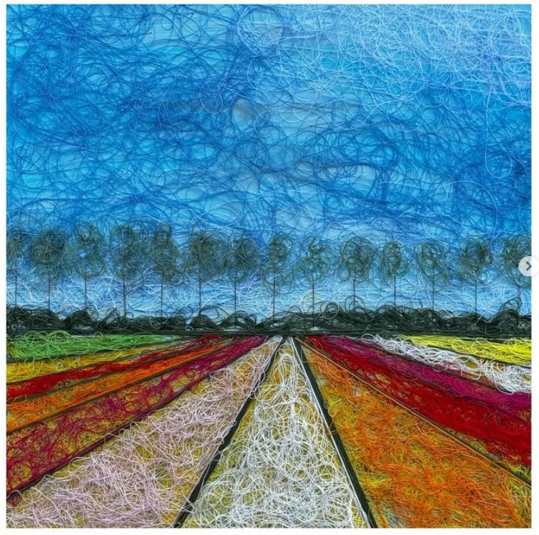 WomensArtForAll's tweet photo. Irmgard #Geul (@irmgardgeul) •Just Down The Road• #WomensArt #ArtByWomen #WomenArtists https://t.co/eCMgmcqrBC