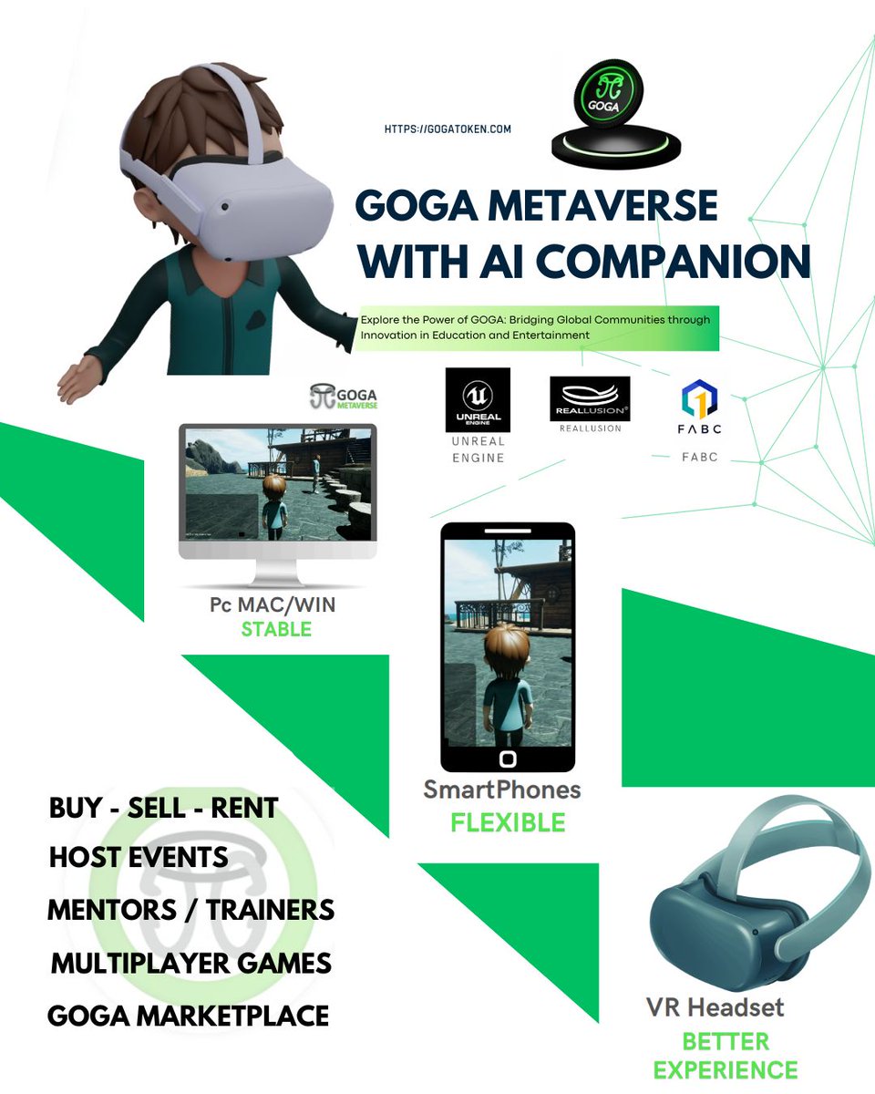 🌟 Step into the GOGA Metaverse! Unlock the future with AI companions, Genetic AI knowledge sharing, and immersive virtual interactions.
Explore now: GogaToken.com
#GOGAMetaverse #BlockchainRevolution #AIInnovation #VirtualCompanions #CryptoWorld #ETH #Presale