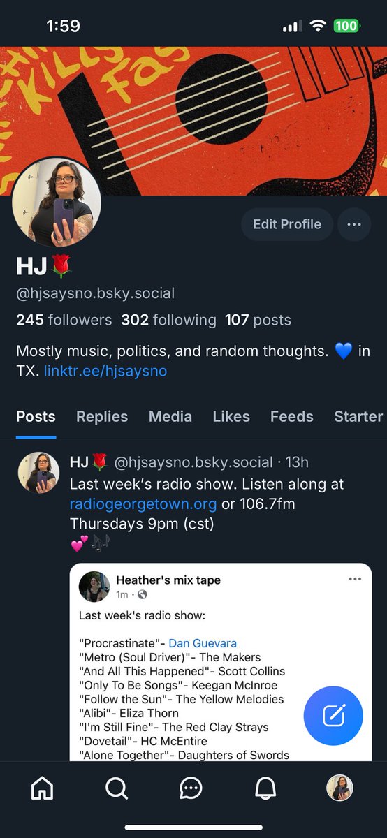 heather’s mix tape tweet media