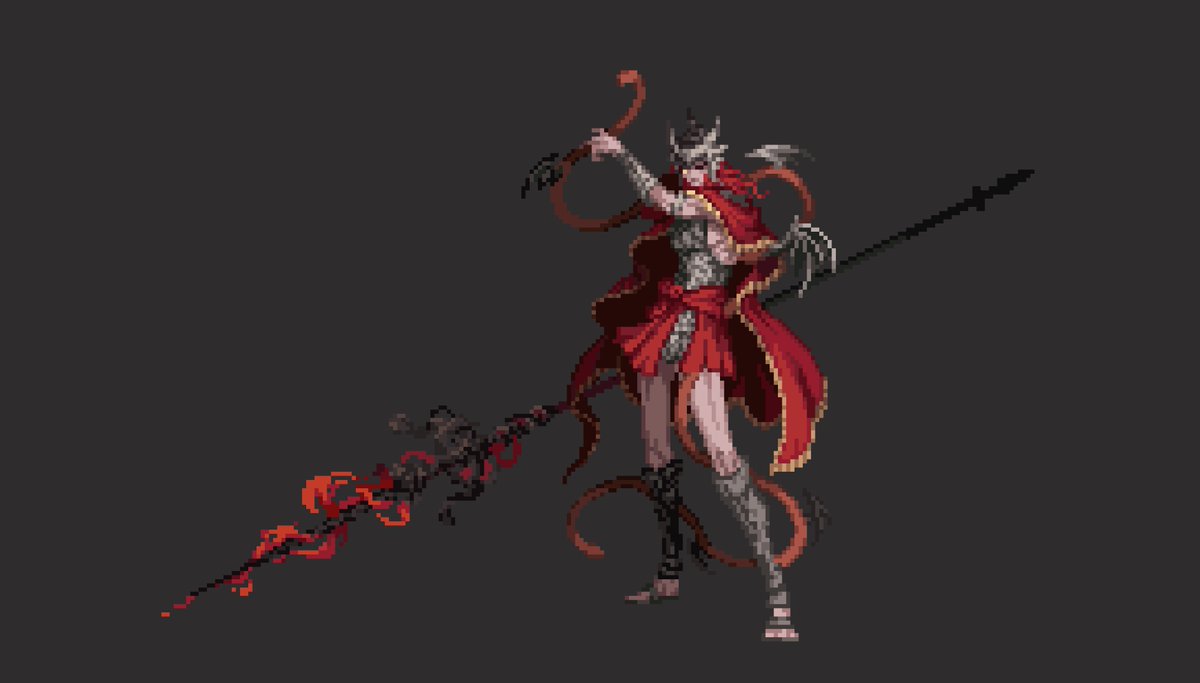 msb_888's tweet photo. Messmer the Impaler

#ELDENRING
#pixelart 
#ドット絵 https://t.co/GnHvhpbAVQ