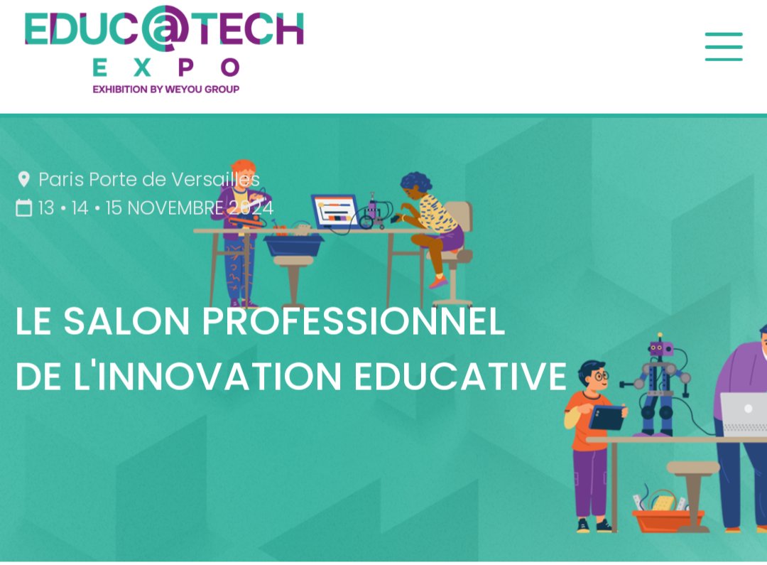 🎉 Équipe Numérique 88 présente au salon Educatech le 14 novembre 2024 ! 💡 Découverte des dernières innovations et échanges avec les professionnels de la filière sur l'avenir de l'éducation numérique. 📚
<a href="/Dsden88/">DSDEN des Vosges</a>
<a href="/dane_nancy_metz/">DRANE Nancy-Metz</a> #Educatech2024  #ÉducationNumérique
#TNEVosges