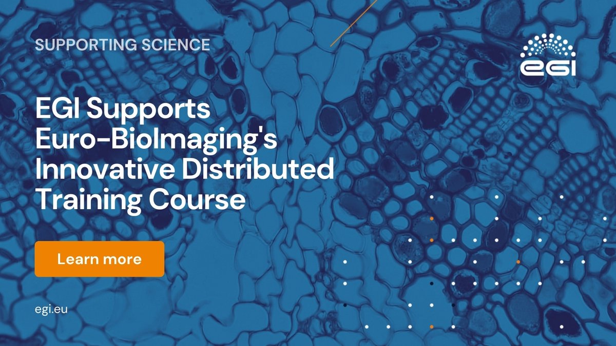 EGI (@egi_einfra) on Twitter photo The <a href="/EuroBioImaging/">Euro-BioImaging ERIC</a> course "Introduction to Image Analysis with Python" leveraged EGI's training infrastructure to deliver remote, hands-on training across three countries. Learn how our services can support your training needs!
go.egi.eu/9lX5A The <a href="/EuroBioImaging/">Euro-BioImaging ERIC</a> course "Introduction to Image Analysis with Python" leveraged EGI's training infrastructure to deliver remote, hands-on training across three countries. Learn how our services can support your training needs!
go.egi.eu/9lX5A