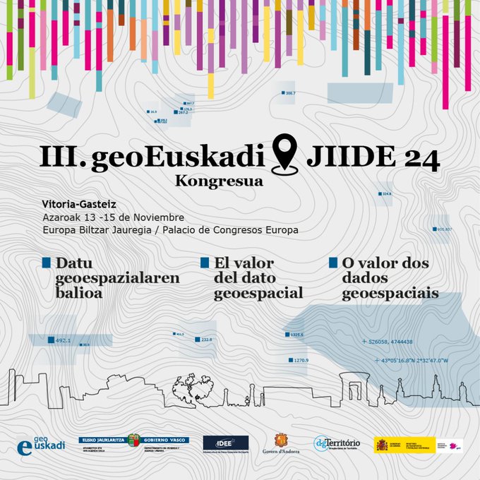 IDE España (@ideespain) on Twitter photo Último día en el III #geoEuskadi Kongresua & XV #JIIDE 2024🌐
Sigue las sesiones en streaming
🔸Auditorio youtube.com/live/tyXeDKtvw…
🔸Sala hechizera youtube.com/live/pIs8BAB43…
🔸Sala Gasteiz youtube.com/live/RDWgtKJgn…
<a href="/gobiernovasco/">Gobierno Vasco</a> <a href="/IGNSpain/">Instituto Geográfico Nacional-O.A.CNIG</a> <a href="/DGTerritorio/">Direção-Geral do Território</a> <a href="/geoEuskadi/">geoEuskadi</a> <a href="/areacartografia/">Cartografia Oficial d'Andorra</a> Último día en el III #geoEuskadi Kongresua & XV #JIIDE 2024🌐
Sigue las sesiones en streaming
🔸Auditorio youtube.com/live/tyXeDKtvw…
🔸Sala hechizera youtube.com/live/pIs8BAB43…
🔸Sala Gasteiz youtube.com/live/RDWgtKJgn…
<a href="/gobiernovasco/">Gobierno Vasco</a> <a href="/IGNSpain/">Instituto Geográfico Nacional-O.A.CNIG</a> <a href="/DGTerritorio/">Direção-Geral do Território</a> <a href="/geoEuskadi/">geoEuskadi</a> <a href="/areacartografia/">Cartografia Oficial d'Andorra</a>