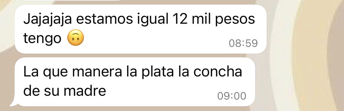 LuBruno__'s tweet photo. que alguien me pase la receta para salir y sobrevivir el resto del mes con 12 lucas plis https://t.co/MoICwUD8VI