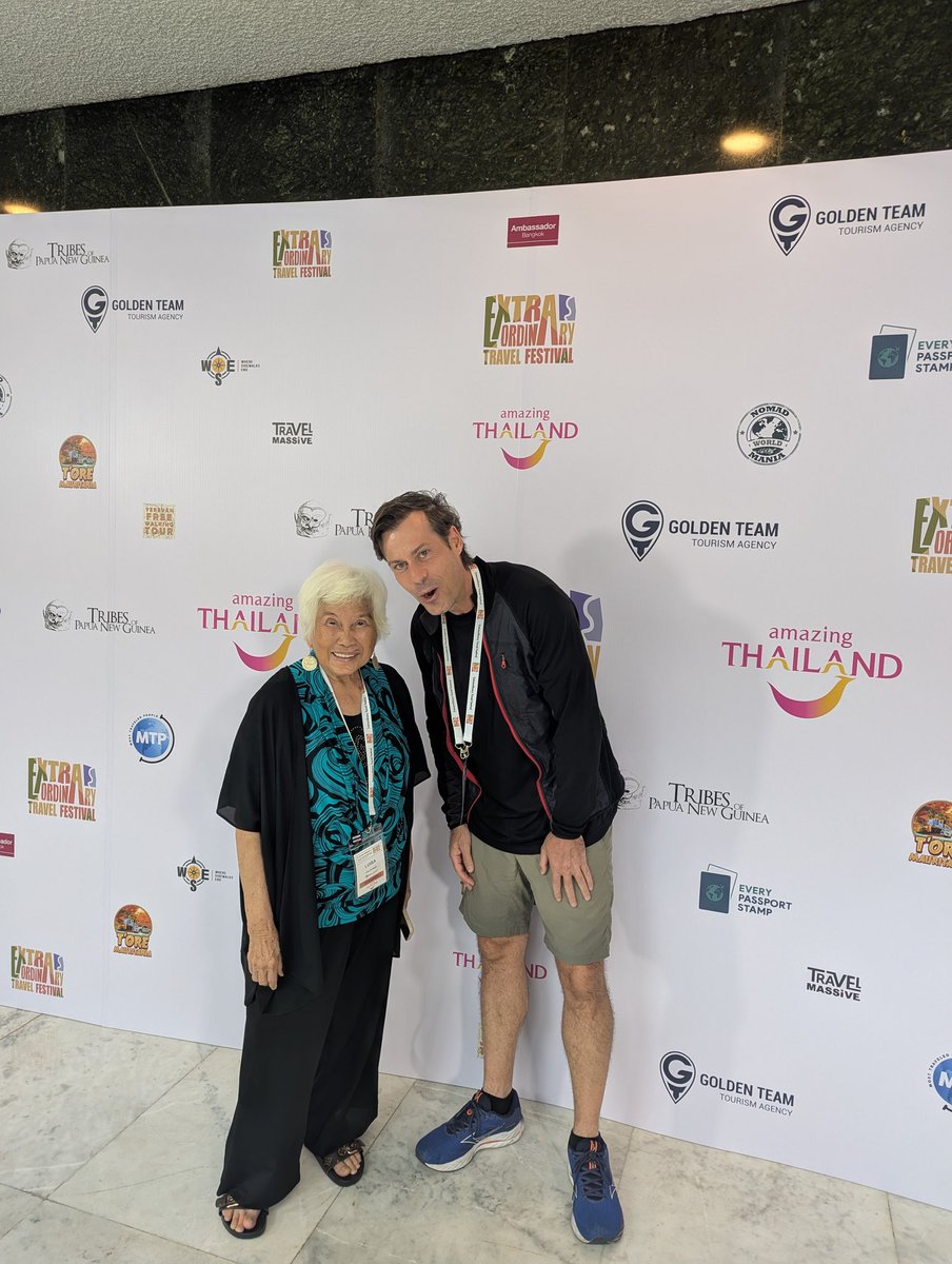 Con Luisa Yu che ha completato le 193 nazioni del mondo lo scorso anno alla tenera età di 79. #etfbangkok #amazingthailand