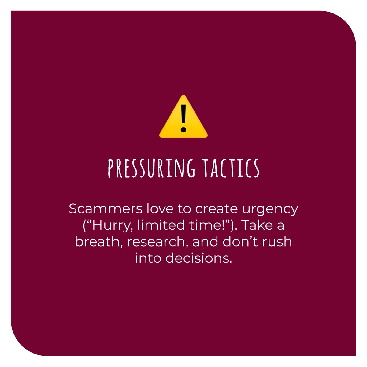 bereacomputers9's tweet photo. How to spot a fake deal this Black month?
Beware of pressuring tactics to buy something or a product in a hurry. Take note. 

If it happens that you were scams you must report scams so that the can be dealt with. #SenzoMeyiwaTrial
@RomanyCreams
#Naturena 
#Lesego https://t.co/WD6ASHRXRd