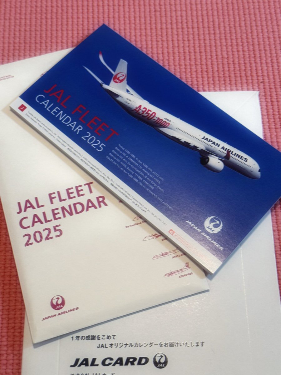 MayumiVlog's tweet photo. 来年のカレンダーが届きました🗓️
もうこんな時期なのですね😳
#jal #jalcard #日本航空 https://t.co/5bJQZ0Dfza