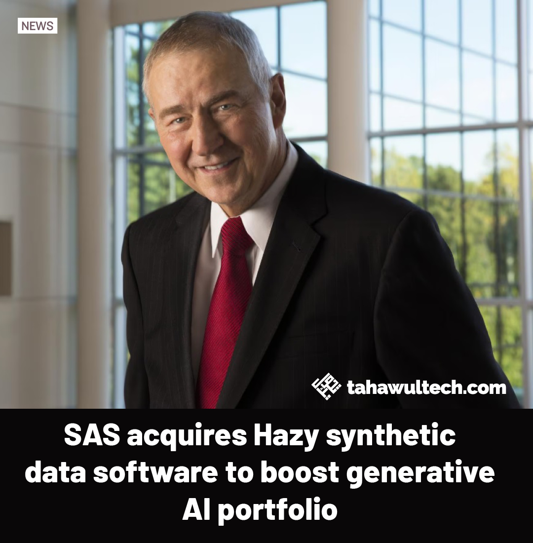 tahawultech's tweet image. “Our acquisition of Hazy’s IP represents a pivotal step in our commitment to innovation in the next generation of data management and AI”.
Learn more about SAS's recent acquisition below.
tahawultech.com/news/sas-acqui…
#SASsoftware #Hazytechnology #tahawultech