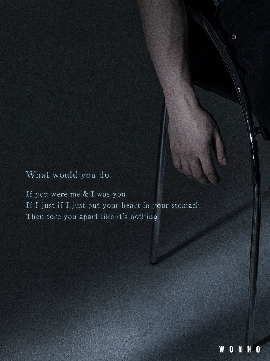 official__wonho's tweet photo. WONHO English Single
[What Would You Do]

Lyric Poster (English ver.)

2024.11.22 12AM (ET)
2024.11.22   2PM (KST)

#원호 #WONHO #WhatWouldYouDo #WWYD https://t.co/eXinoaLvQ8