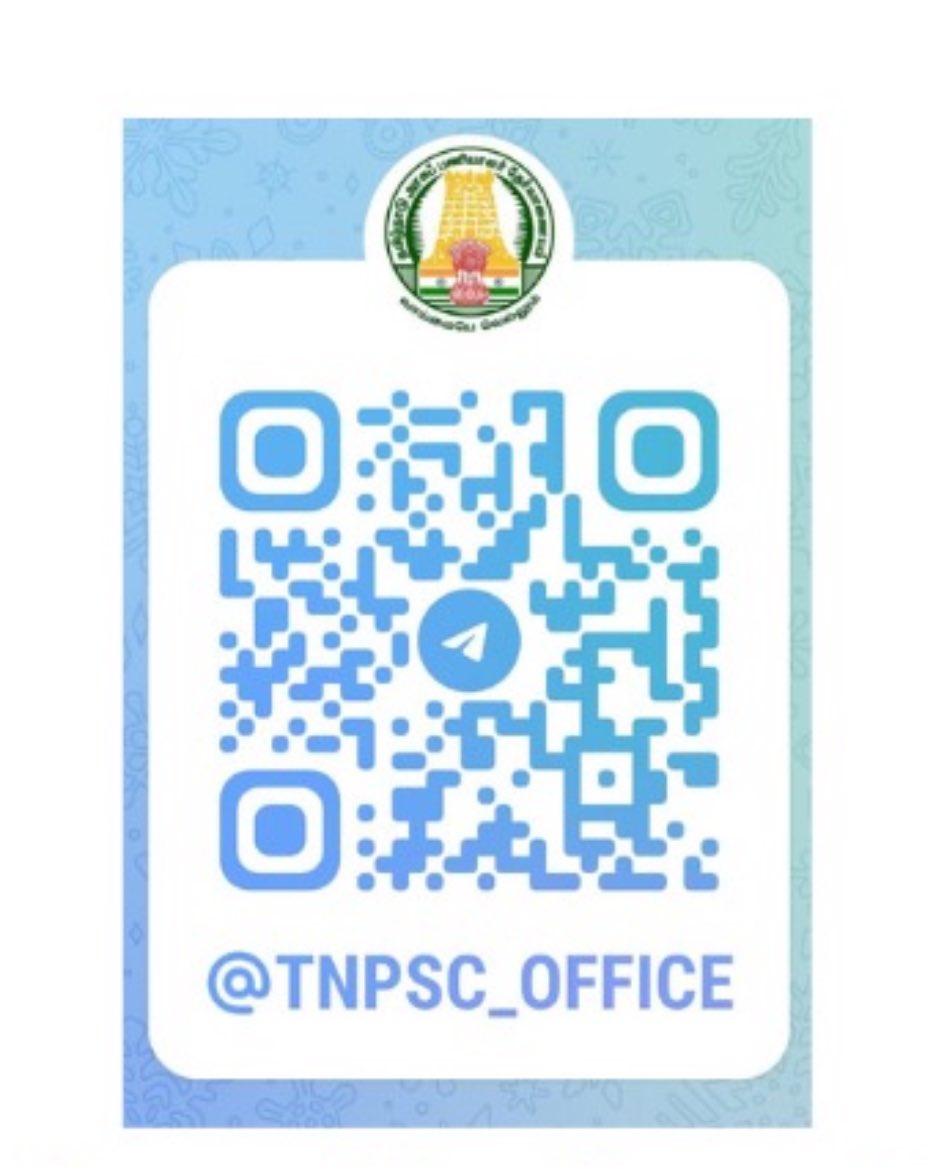 ARMTNPSC's tweet photo. The official telegram channel of #TNPSC 
for higher engagement with candidates, media and general public. 

#Telegram https://t.co/eEoDmg1WYL